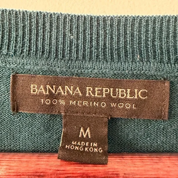 Banana Republic Merino Wool Sweater in Deep Teal - Picture 2 of 6